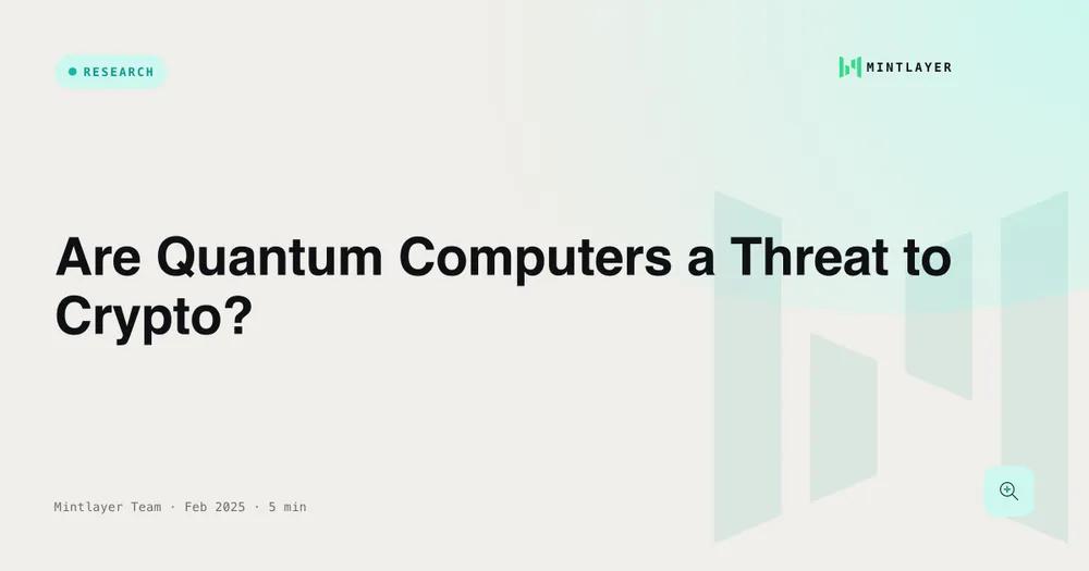 Are Quantum Computers a Threat to Crypto?