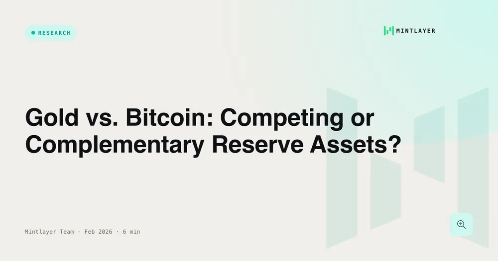 Gold vs. Bitcoin: Competing or Complementary Reserve Assets?