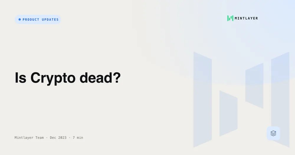 Is Crypto dead?