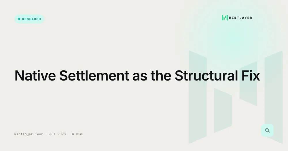 Native Settlement as the Structural Fix