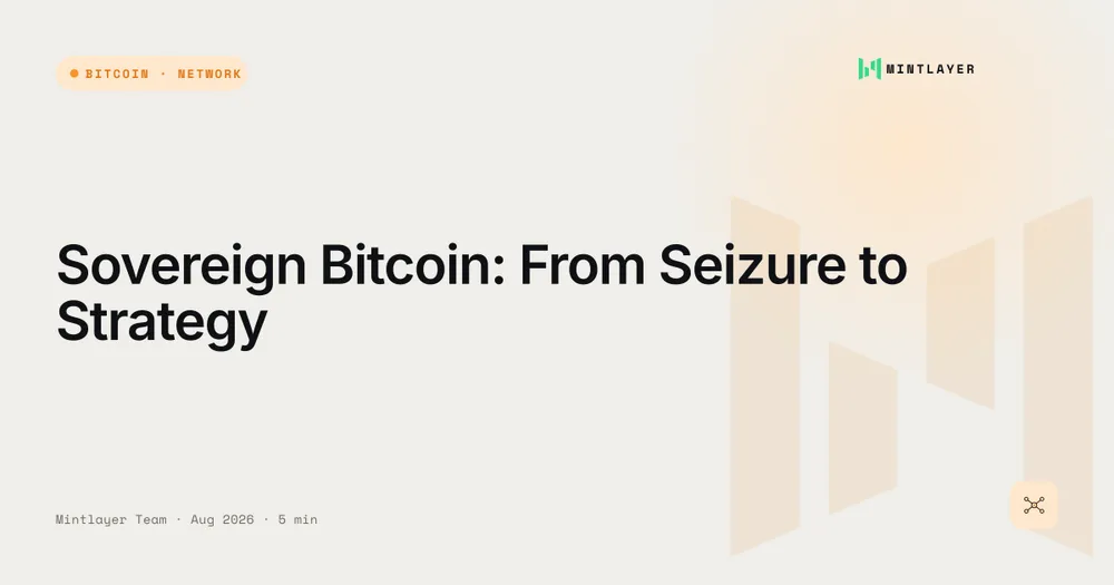 Sovereign Bitcoin: From Seizure to Strategy