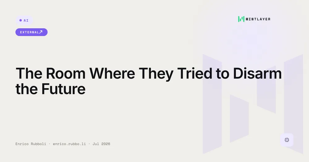 The Room Where They Tried to Disarm the Future