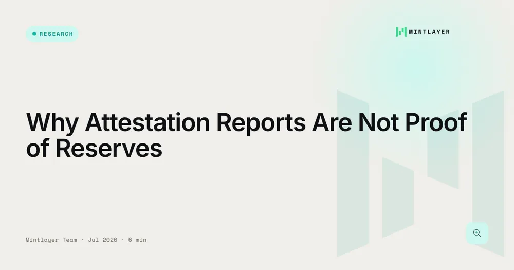 Why Attestation Reports Are Not Proof of Reserves